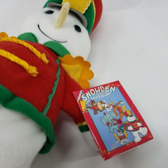 Snowden and Friends Plush Snowman 9" with Tags  Vintage 1999 Christmas Retired - Picture 7 of 12